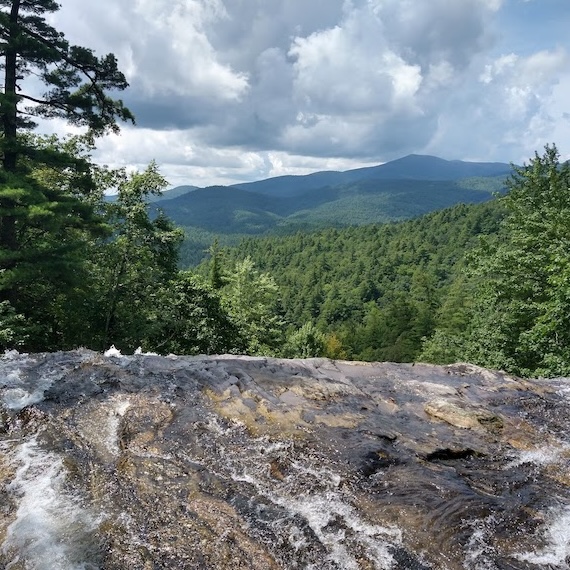 A waterfall in the North Carolina mountains