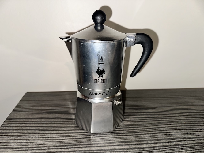 A picture of a moka pot