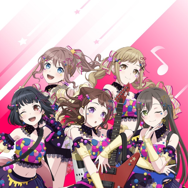 Poppin'Party band banner portrait